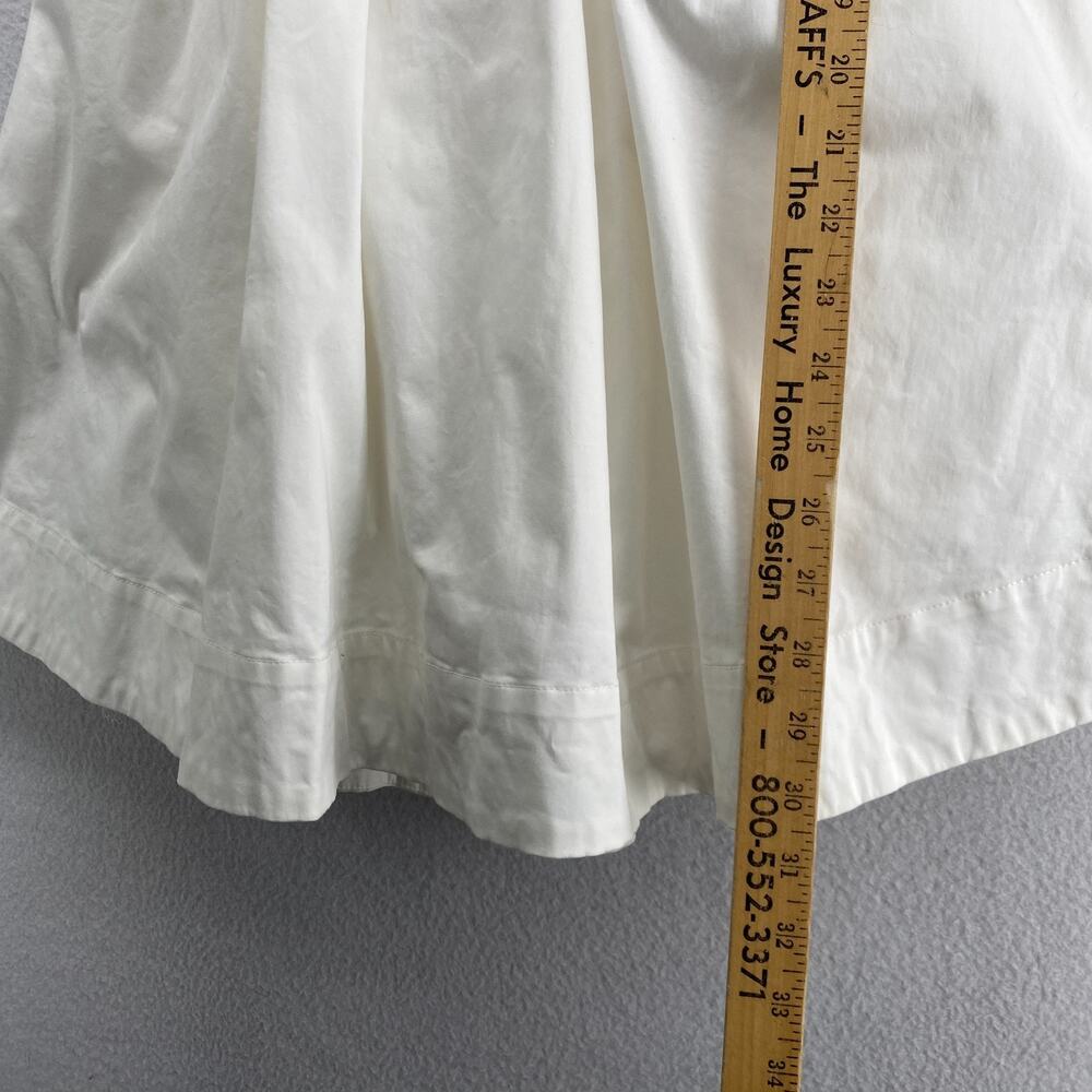 FOR LOVE & LEMONS Dress S Clementine Babydoll Mini Flutter Sleeve Back Tie White - Picture 10 of 12